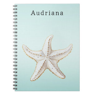 Caderno Espiral Aqua Tropical Palm Tree Personalizada