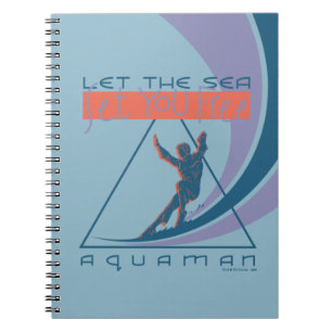 Caderno Espiral Aquaman Deixe O Mar Libertar-Te