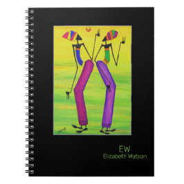 Caderno Espiral Aquarela, alegria e felicidade