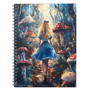 Caderno Espiral Aquarela Alice no País das Maravilhas