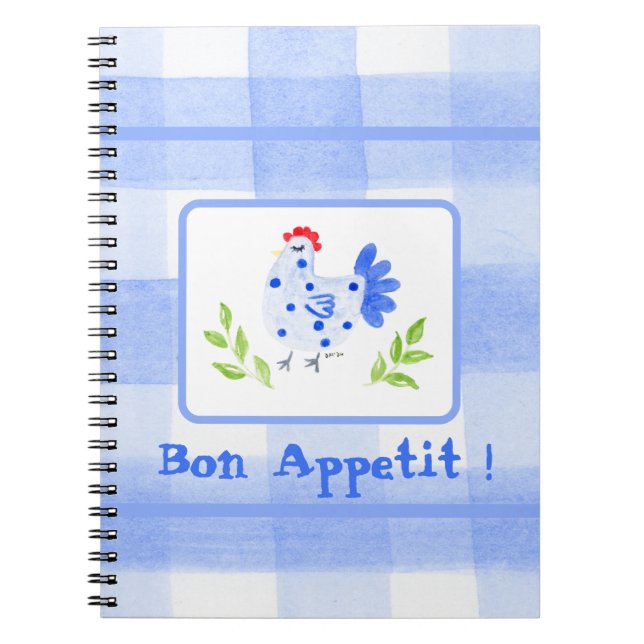 Caderno Espiral Aquarela Azul Br Hen Verificar Aspecto Bon (Frente)