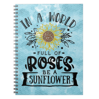 Caderno Espiral Aquarela azul inspiradora