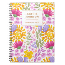 Aquarela Floral Bonito Personalizado Colorido