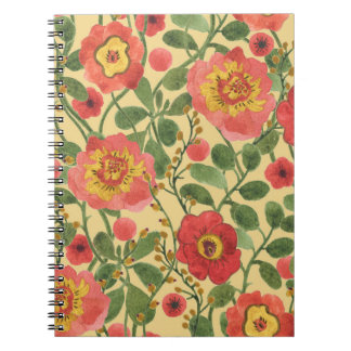 Caderno Espiral Aquarela Floral Retroativa: Elegância do Eterno