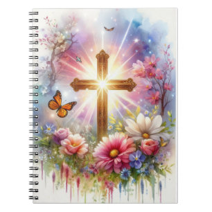 Caderno Espiral Aquarela Jesus