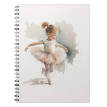 aquarela pequena, bailarina fofa com um vestido ro