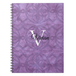 Caderno Espiral Aquarela Púrpura Muda