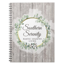 Caderno Espiral Aquarela Rústica Sulista Algodão e Botânica