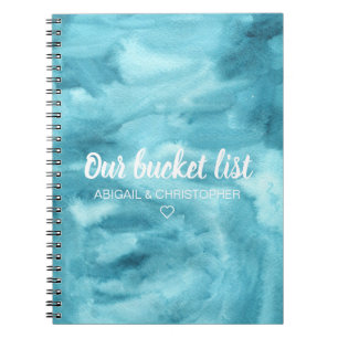 Caderno Espiral Aquarela Vibrante Nossa Lista de Baldes Manutenção