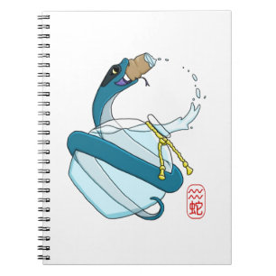 Caderno Espiral Aquário/Cobra