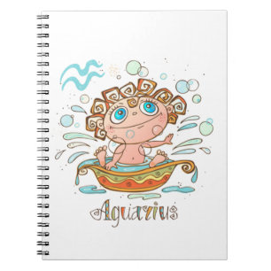 Caderno Espiral Aquarius Cartoon Baby