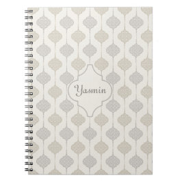 Caderno Espiral Árabe neutro personalizado