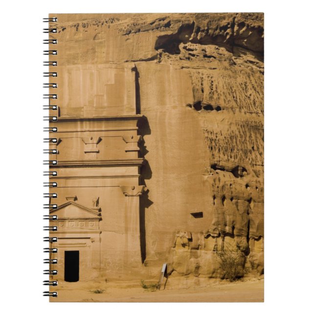 Caderno Espiral Arábia Saudita, local de Madain Saleh, 3 antigos (Frente)