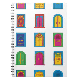 Caderno Espiral Arabian Stained Glass Windows Pattern