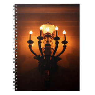 Caderno Espiral Arandela de Parede Antiga
