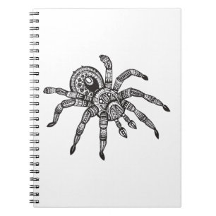 Caderno Espiral Aranha inspirada