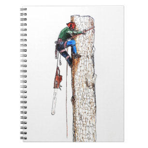 Caderno Espiral Arborist do cirurgião de árvore