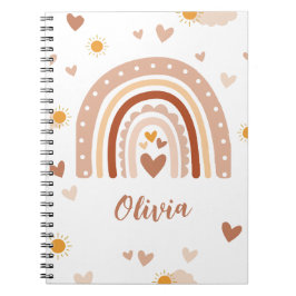Caderno Espiral Arc en ciel Bohème personnalisé