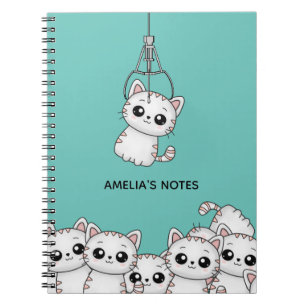 Caderno Espiral Arcade Claw Cute Kitten Grabber Personalizado