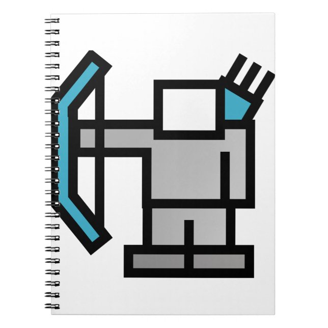 Caderno Espiral Archer em Azul (Frente)