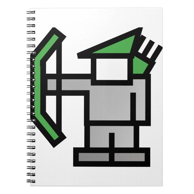 Caderno Espiral Archer em Verde (Frente)