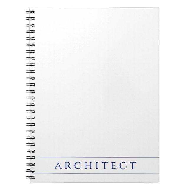 Caderno Espiral ARCHITECT 6.5x8.75 / Azul Marinho (Frente)