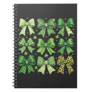 Caderno Espiral Arco Coquette Dia de São Patrício Vintage