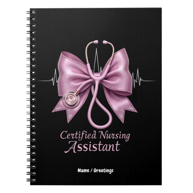 Caderno Espiral Arco de Coquete CNA Assistente de Enfermagem Certi (Frente)