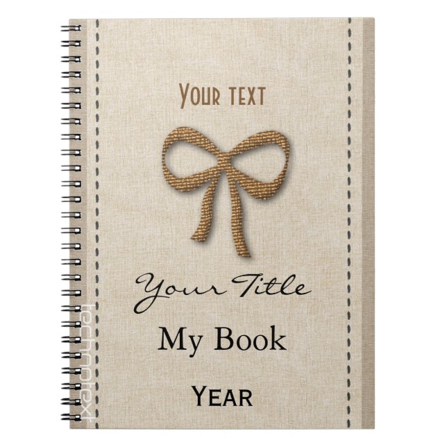 Caderno Espiral Arco Dourado para Menina Bonita Personalizada (Frente)