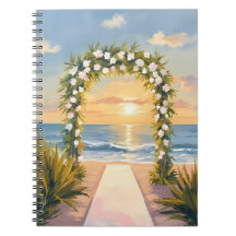 Arco Floral de Aquarela para Casamento na Praia