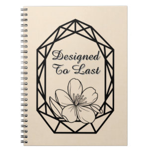 Caderno Espiral Arco Geométrico Moderno Casamento Minimalista