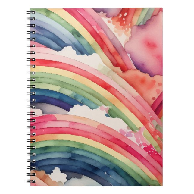 Caderno Espiral arco-íris (Frente)