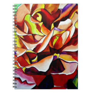 Caderno Espiral Arco-íris Arco-Íris Rosa com aquarela