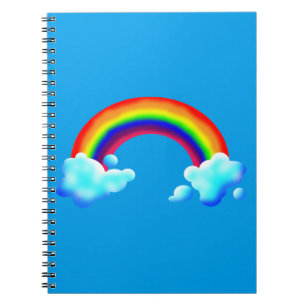 Caderno Espiral Arco-íris brilhante & colorido