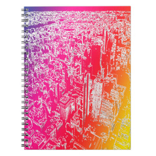Caderno Espiral Arco-íris de Manhattan