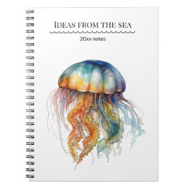 Caderno Espiral Arco-Íris Marisco: Arte Por Aquarela