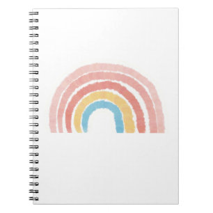Caderno Espiral Arco-íris Pastel