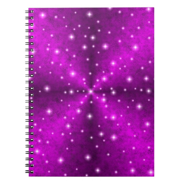 Caderno Espiral Arco-Íris Rosa em Elefante Pele-couro ótica (Frente)