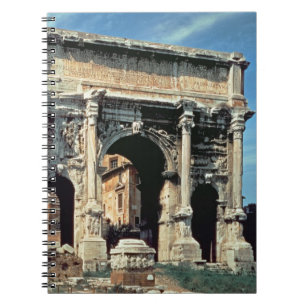 Caderno Espiral Arco triunfal de Septimius Severus, dedicado