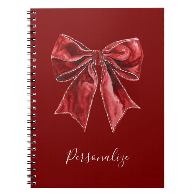 Caderno Espiral Arco Vermelho Chic Personalizado (Frente)