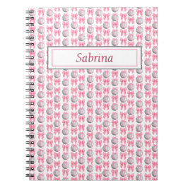 Caderno Espiral Arcos cor-de-rosa personalizados Bolas de Disco Pr