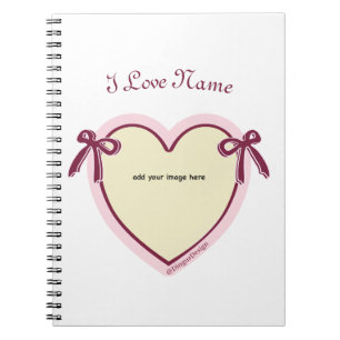 Caderno Espiral Arcos Dingus e Coração Personalizados