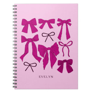 Caderno Espiral Arcos românticos magenta