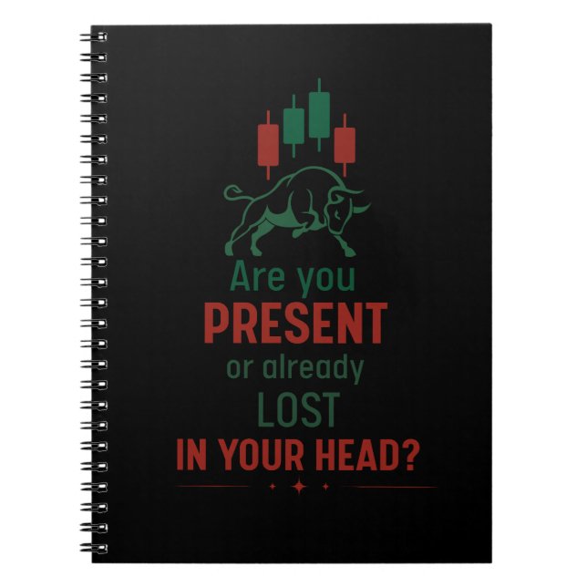 Caderno Espiral Are You Present? – Trader Mindset | Bull  (Frente)