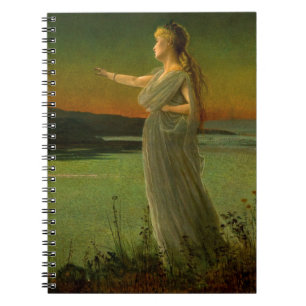 Caderno Espiral Ariadne em Naxos John Atkinson Grimshaw