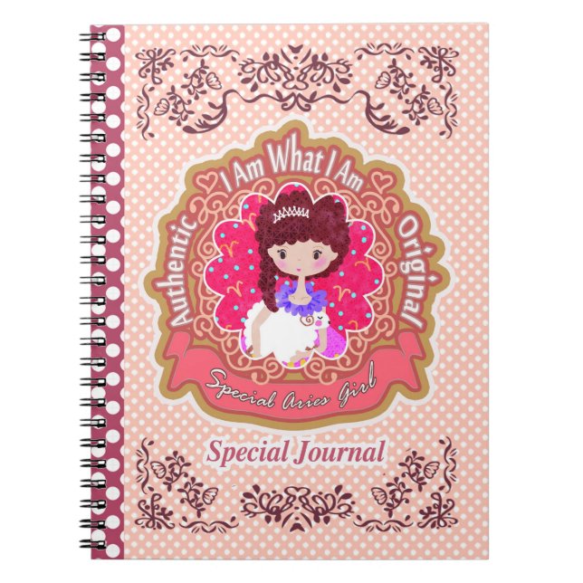 Caderno Espiral Aries Horoscope (Frente)