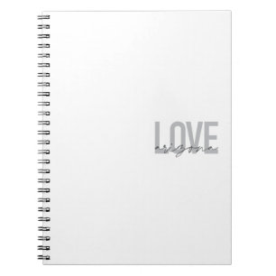 Caderno Espiral Arizona de amor simples, moderna, urbana e legal