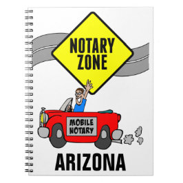 Caderno Espiral Arizona de Carros Desportivos Vermelhos da Zona No