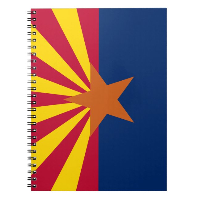 Caderno Espiral Arizona Flag, American The Copper State (Frente)