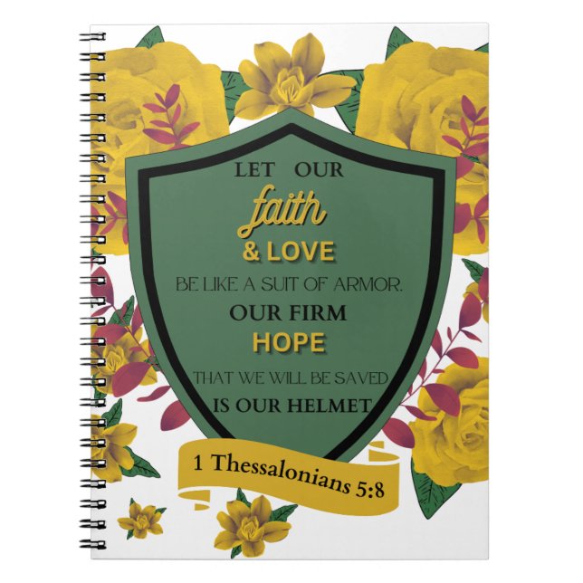 Caderno Espiral Armadura de Deus (Frente)